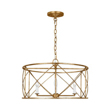 Load image into Gallery viewer, Beatrix Pendant Light in Antique Gild (Large).