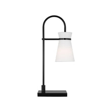 Load image into Gallery viewer, Binx Task Lamp in Midnight Black.