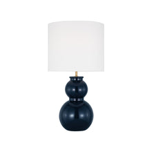 Load image into Gallery viewer, Buckley Table Lamp in Gloss Navy.
