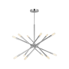 Load image into Gallery viewer, Eastyn Chandelier in Polished Nickel (Medium).