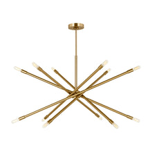 Load image into Gallery viewer, Eastyn Chandelier in Burnished Brass (X-Large).