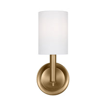 Load image into Gallery viewer, Egmont Bath Wall Light in Satin Brass.