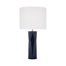 Load image into Gallery viewer, Fernwood Table Lamp in Gloss Navy.