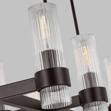 Load image into Gallery viewer, Geneva Linear Pendant Light in Detail.