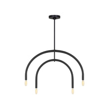 Load image into Gallery viewer, Hadden Chandelier in Midnight Black (Small).