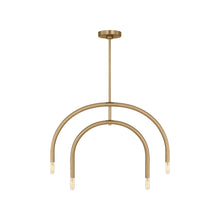 Load image into Gallery viewer, Hadden Chandelier in Satin Brass (Small).