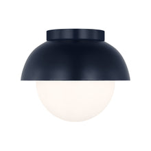 Load image into Gallery viewer, Hyde Flush Mount Ceiling Light in Navy.