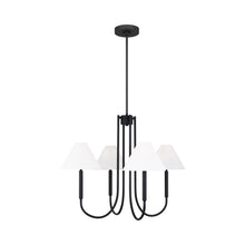 Load image into Gallery viewer, Porteau Chandelier in Midnight Black (Medium).