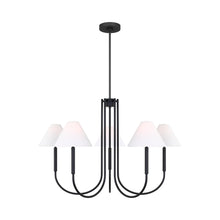 Load image into Gallery viewer, Porteau Chandelier in Midnight Black (Large).