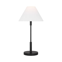 Load image into Gallery viewer, Porteau Table Lamp in Midnight Black.