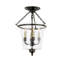 Load image into Gallery viewer, Sussex Semi Flush Mount Ceiling Light in Bronze.