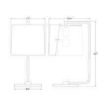 Load image into Gallery viewer, Swing Table Lamp - line drawing.