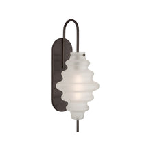 Load image into Gallery viewer, Tableau Wall Light in Bronze /Volcanic Glass.