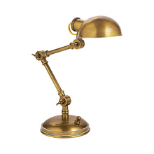 Load image into Gallery viewer, The Pixie Desk Lamp in Hand-Rubbed Antique Brass.