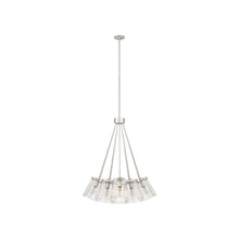 Load image into Gallery viewer, Thoreau Chandelier in Polished Nickel (Large).