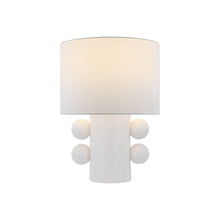 Load image into Gallery viewer, Tiglia LED Table Lamp in Plaster White (Low).