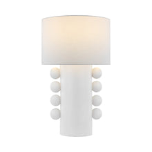 Load image into Gallery viewer, Tiglia LED Table Lamp in Plaster White (Tall).