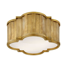 Load image into Gallery viewer, Tilden Flush Mount Ceiling Light in Hand-Rubbed Antique Brass (Small).
