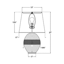 Load image into Gallery viewer, Toulon Table Lamp - line drawing.