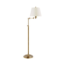 Load image into Gallery viewer, Triple Swing Arm Floor Lamp in Linen.