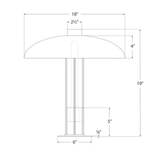 Load image into Gallery viewer, Troye LED Table Lamp - line drawing.