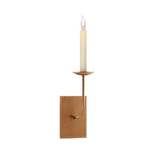 Load image into Gallery viewer, TT Wall Light in Hand-Rubbed Antique Brass.
