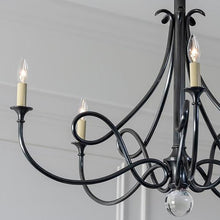 Load image into Gallery viewer, Twist Chandelier in Detail.