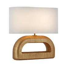 Load image into Gallery viewer, Utopia Combed Console LED Table Lamp in Gild (Wide).