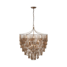 Load image into Gallery viewer, Vacarro LED Chandelier in Antique Bronze Leaf (Large).