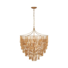 Load image into Gallery viewer, Vacarro LED Chandelier in Antique Gold Leaf (Large).