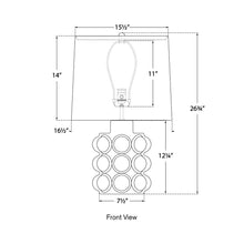 Load image into Gallery viewer, Vedra Table Lamp - line drawing.