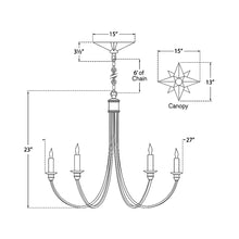 Load image into Gallery viewer, Venetian Chandelier - line drawing.