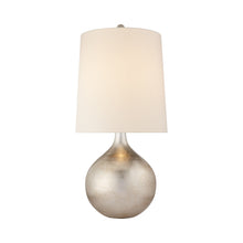 Load image into Gallery viewer, Warren Table Lamp in Burnished Silver Leaf (Large).