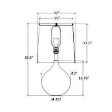 Load image into Gallery viewer, Warren Table Lamp - line drawing.