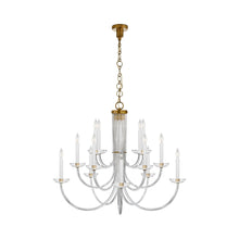 Load image into Gallery viewer, Wharton Chandelier in Hand-Rubbed Antique Brass.