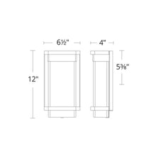 Load image into Gallery viewer, Vitrine Outdoor LED Wall Light - line drawing.