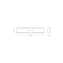 Load image into Gallery viewer, Vodka LED Bath Vanity Light - line drawing.
