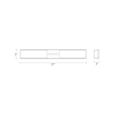 Load image into Gallery viewer, Vodka LED Bath Vanity Light - line drawing.