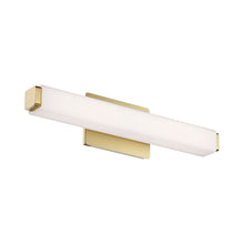 Load image into Gallery viewer, Vogue LED Bath Vanity Light in 20-Inch/Brushed Brass.