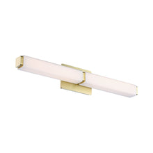 Load image into Gallery viewer, Vogue LED Bath Vanity Light in 27-Inch/Brushed Brass.