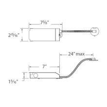 Load image into Gallery viewer, Volta 2 Inch Remodel Recessed Housing - line drawing.