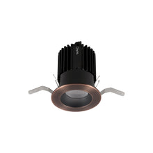 Load image into Gallery viewer, Volta 2 Inch Round Shallow Regressed LED Recessed Trim in Copper Bronze.