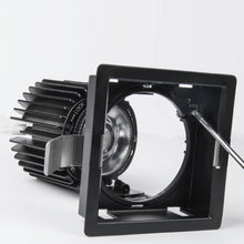 Load image into Gallery viewer, Volta 4.5 Inch Round Adjustable Trimless LED Recessed Trim in Detail.