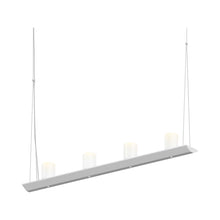 Load image into Gallery viewer, Votives™ LED Linear Pendant Light in Bright Satin Aluminum.