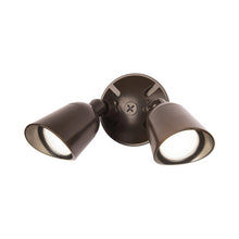 Load image into Gallery viewer, Endurance LED Double Spot Outdoor Wall Light in Architectural Bronze.