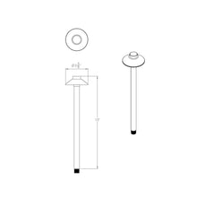 Load image into Gallery viewer, LED Landscape Interpath Light 12V - line drawing.