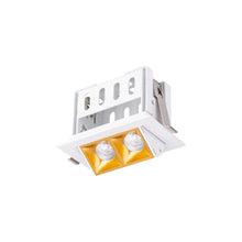 Load image into Gallery viewer, Multi Stealth Adjustable Trim LED Recessed Light in Gold/White (4W/45-Degree).