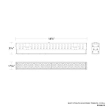 Load image into Gallery viewer, Multi Stealth Adjustable Trimless LED Recessed Light - line drawing.