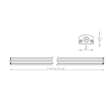 Load image into Gallery viewer, Straight Edge® LED Strip Light - line drawing.