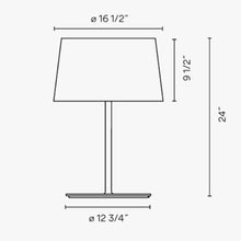Load image into Gallery viewer, Warm Table Lamp - line drawing.